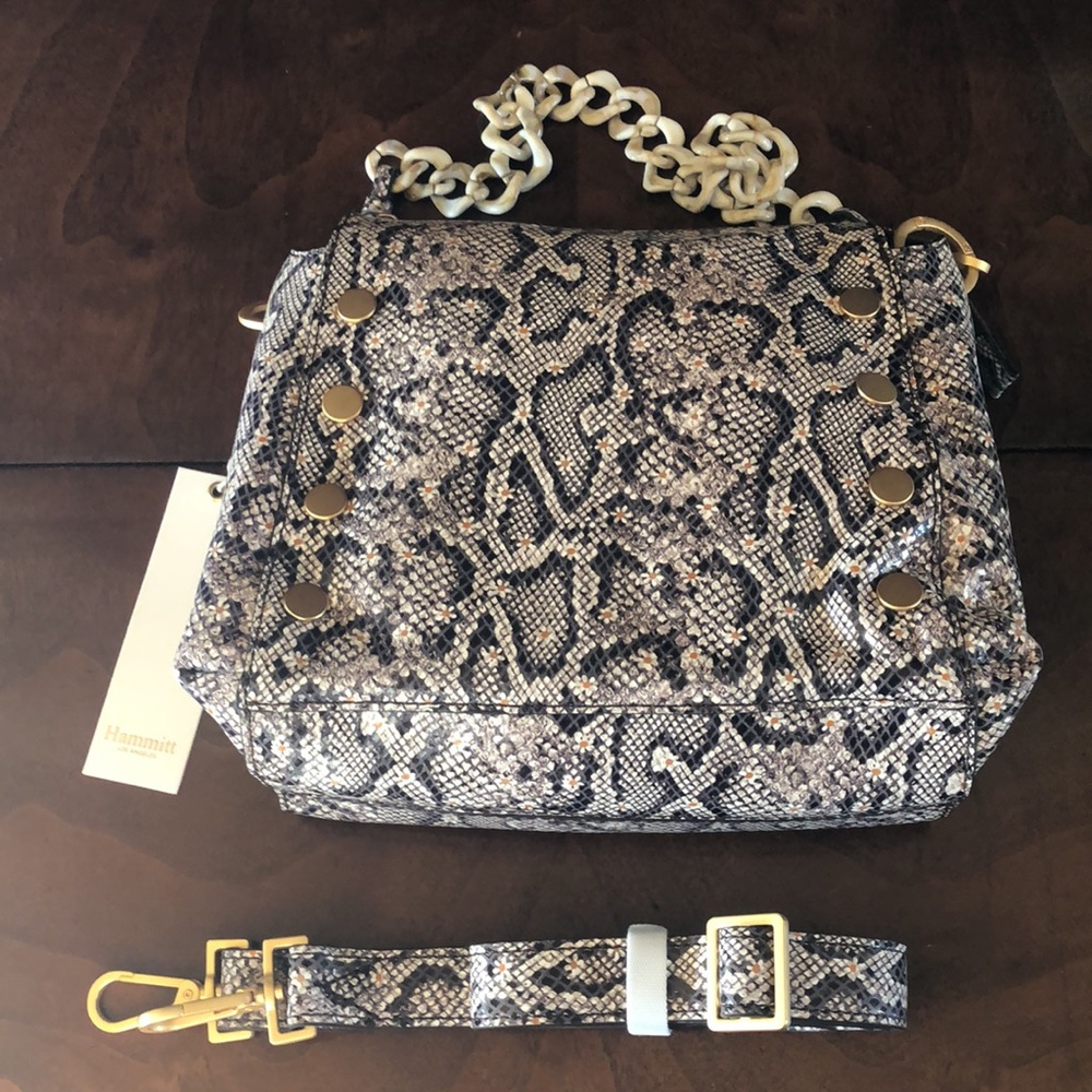 Hammitt Bryant Daisy Snake Leather Crossbody NWT and NIB - Picture 5 of 8